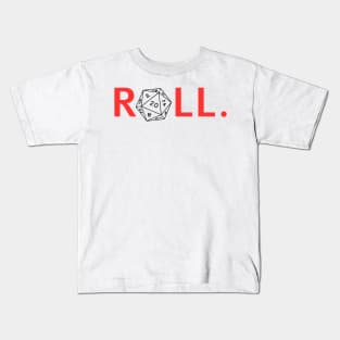 Roll. RPG Shirt red and black Kids T-Shirt